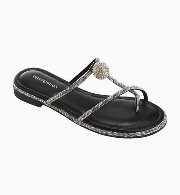 BELLE bling sandals by Ameise in Black