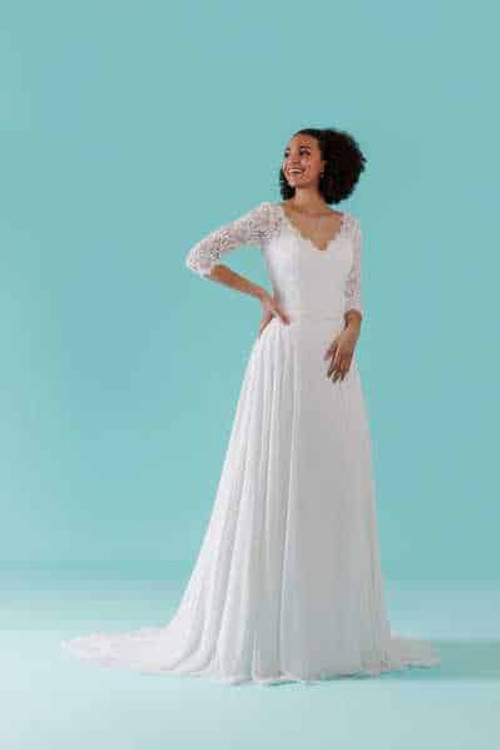 Chiffon Bridal Skirt  SK200522 by Eglantine Bridal France