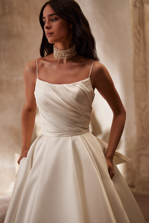 Jillia A-line Mikado Wedding Dress by Luce Sposa
