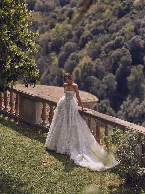 Hecate Corest Basque Waist Wedding Dress by Wona Concept