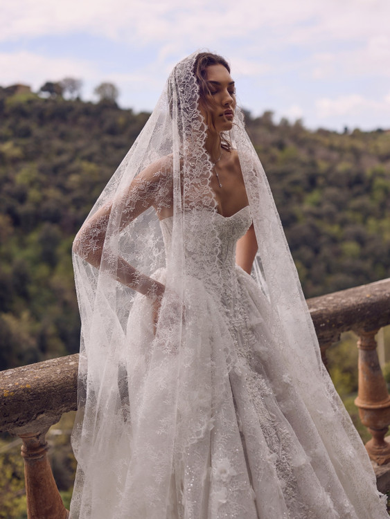 Hecate Corest Basque Waist Wedding Dress by Wona Concept 