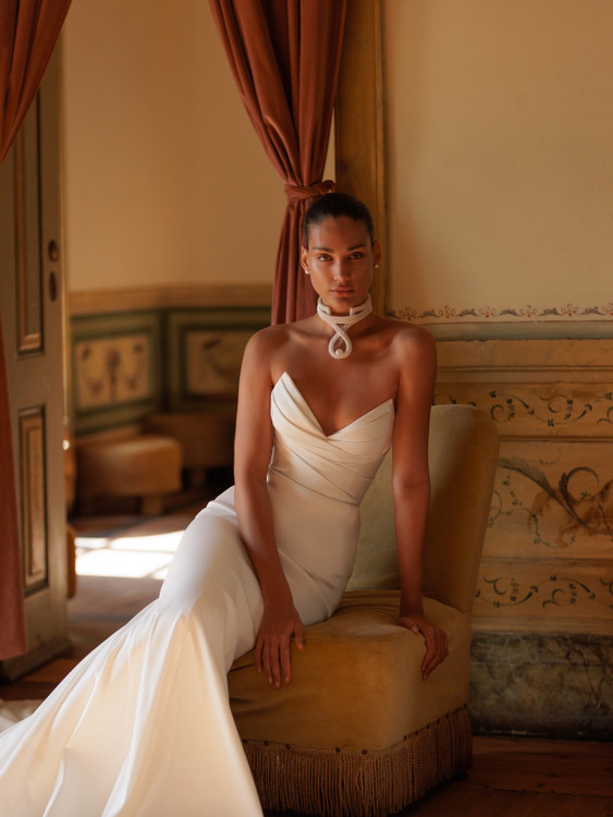 Bronze Wedding Dress by Wona Concept