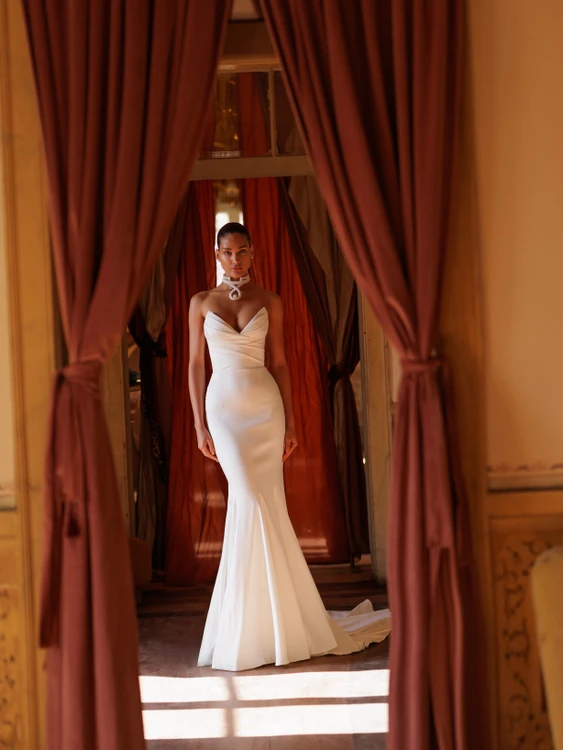 Bronze Wedding Dress by Wona Concept