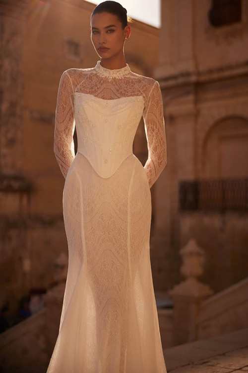 Jacline Wedding Dress by Anne-Mariee (mermaid set)