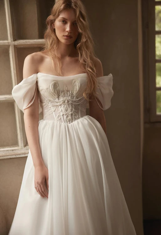 Viorica Organza Wedding Gown By Daria Karlozi by Pollardi Bridal 
