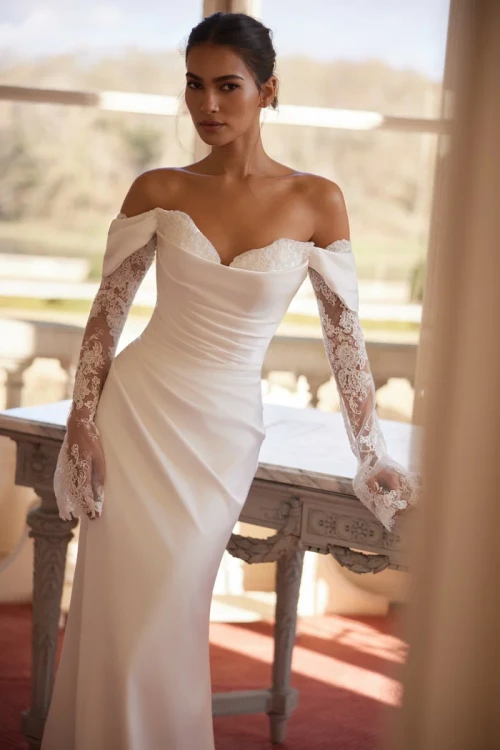 Viva Satin Wedding Gown by Luce Sposa