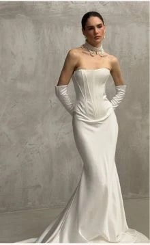 KLIMT Satin Wedding Dress by Rara Avis Bridal