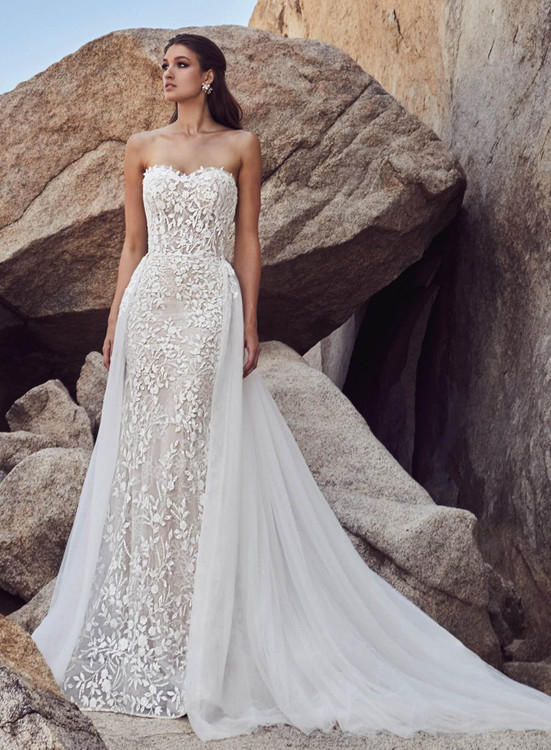 Shannon Beaded lace Fit and flare Wedding Gown by Calla Blanche ( Pre-order only)