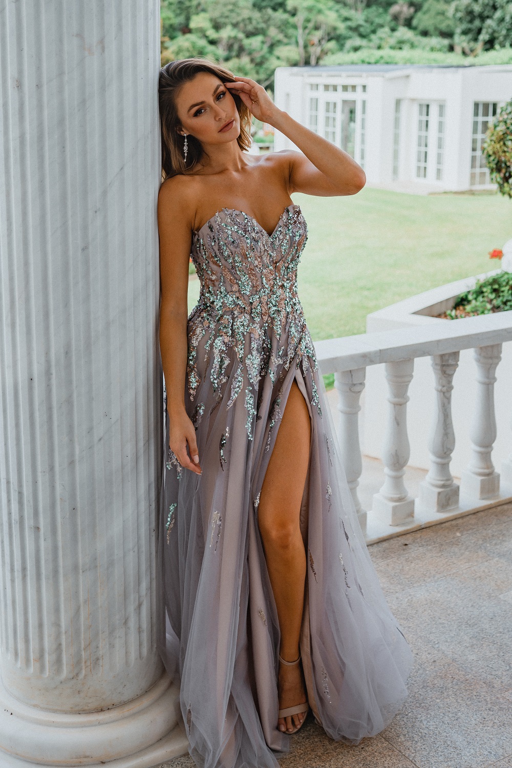 Delhi PO897 Evening Dress by Tania Olsen | Shop Online