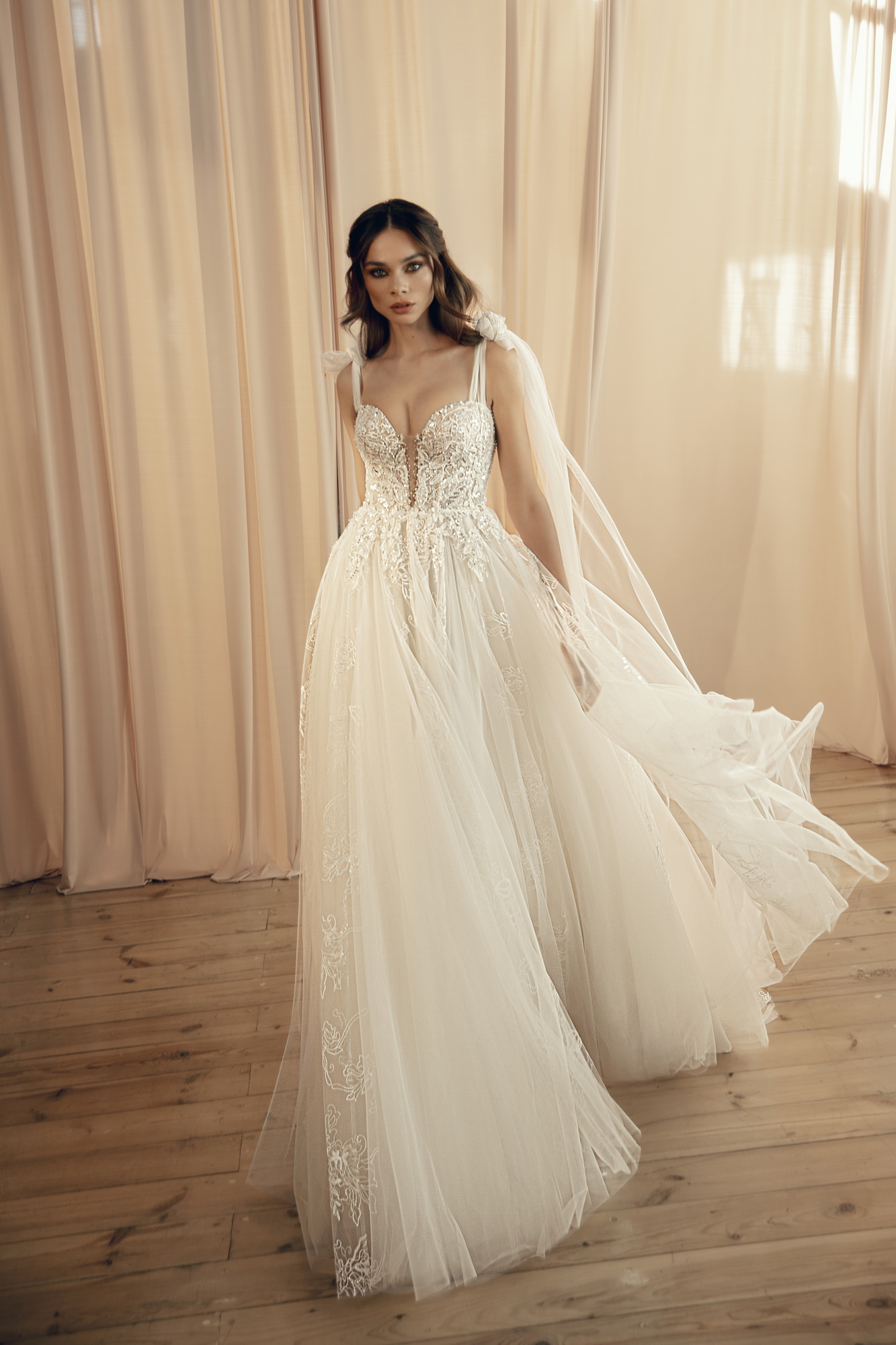 Leni A Line Lace Wedding Gown By Luce Sposa