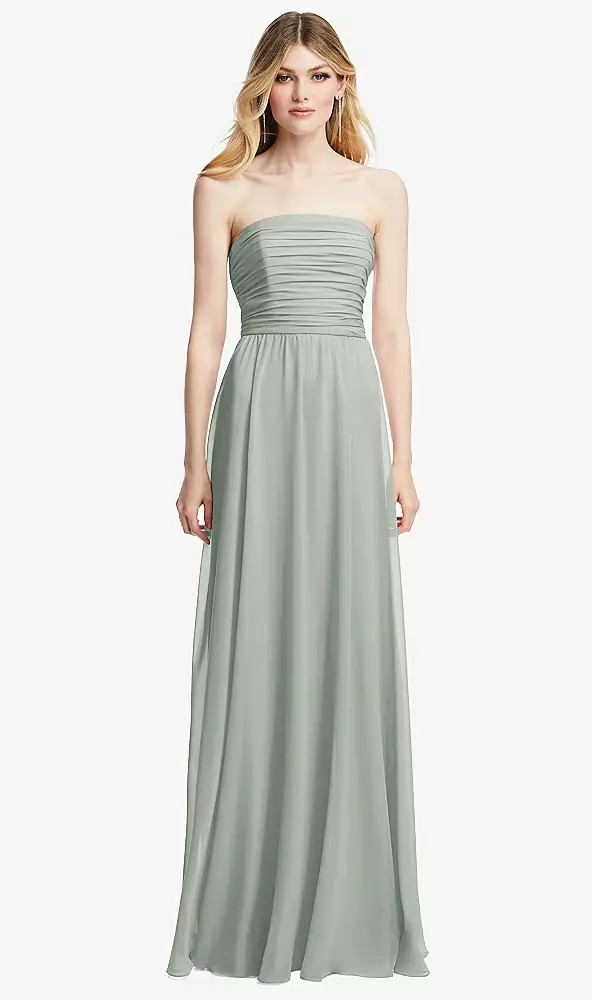 Shirred, Strapless Dress by Dessy After Six 1574 sale