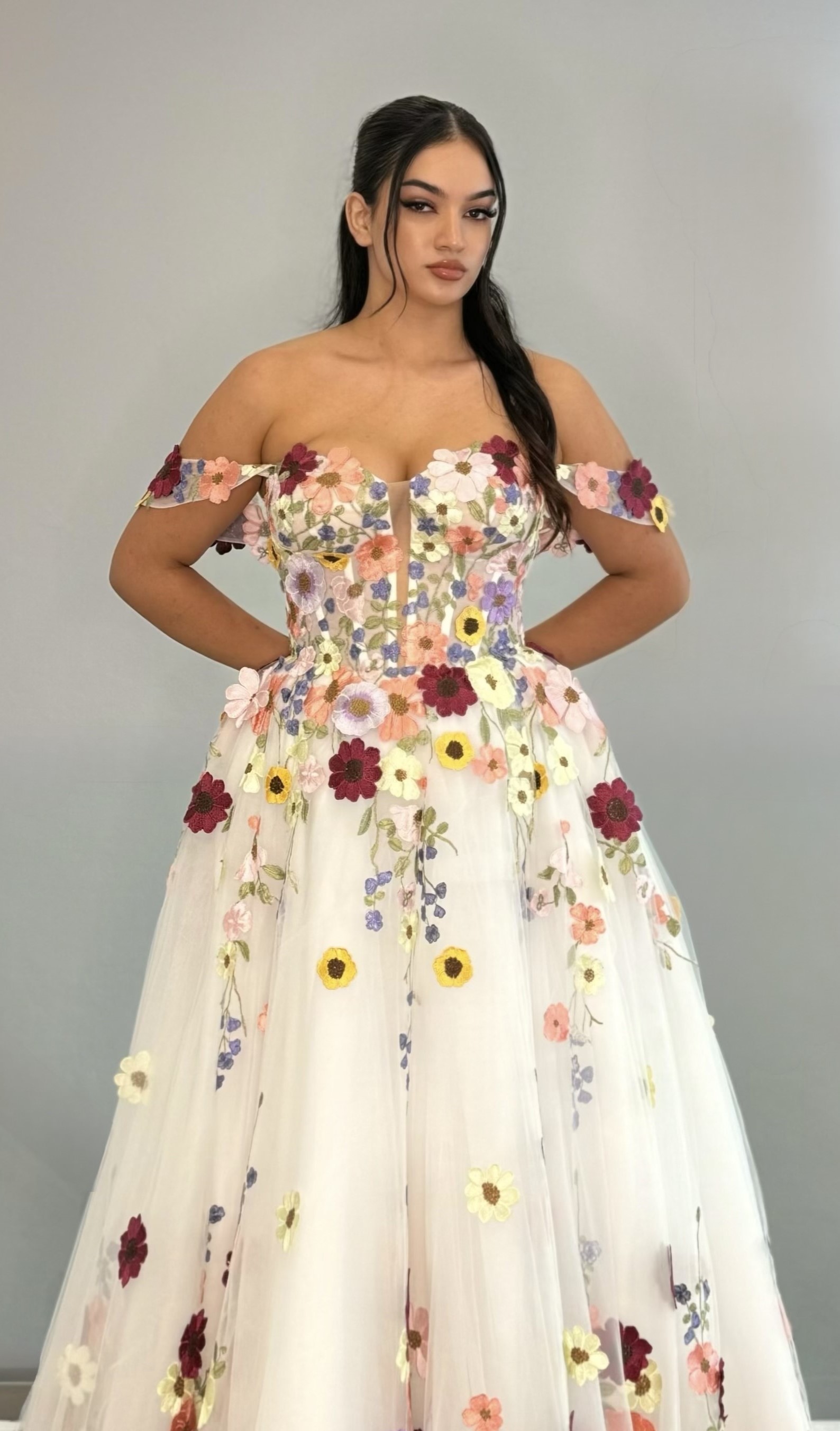 Cecilia Sweet Heart 3D Ball Gown Wedding Gown Bridal Formal