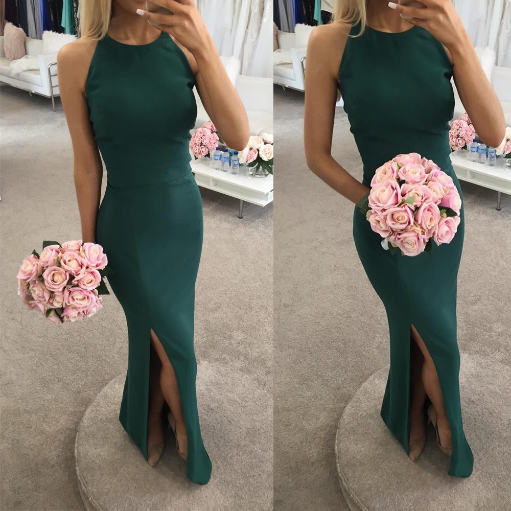 green emerald velvet dress Emerald Green Beaded Open Back V Neck Dress With Rhinestones