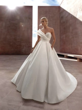 Luise Ballgown With Beaded Bodice and Detachable Bow by Pronovias (pre order now)