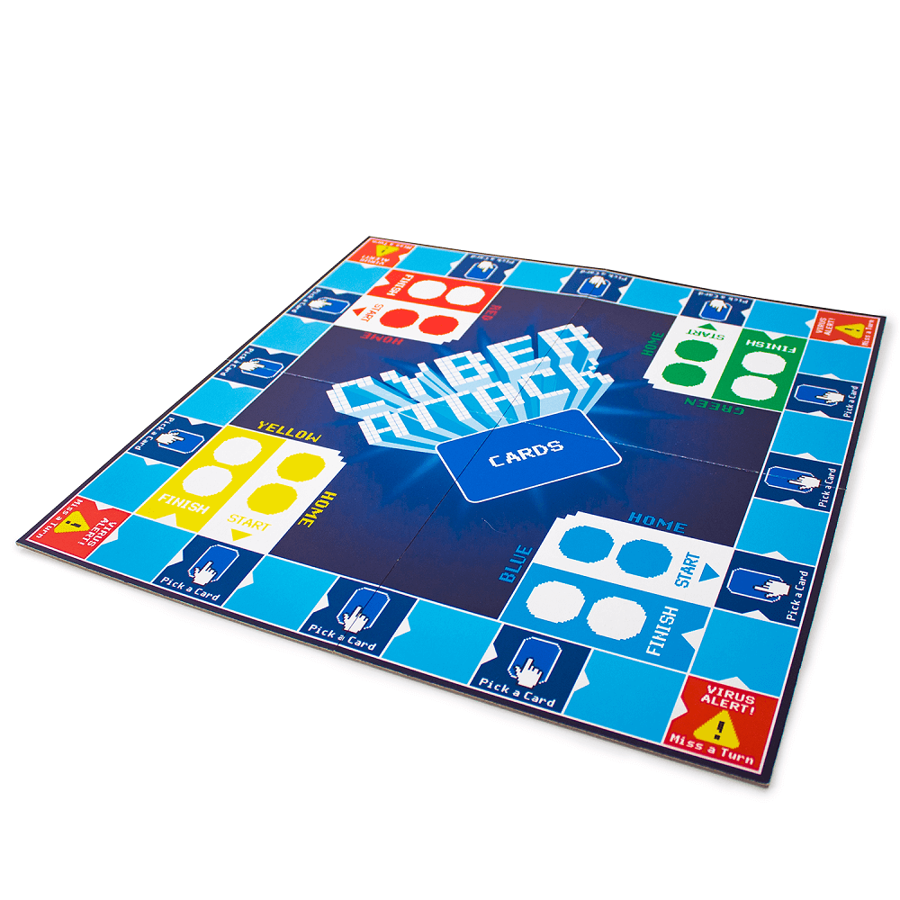 Cyber Attack is a fun and interactive board game where your knowledge of cyber safety on the internet will be your key to victory.