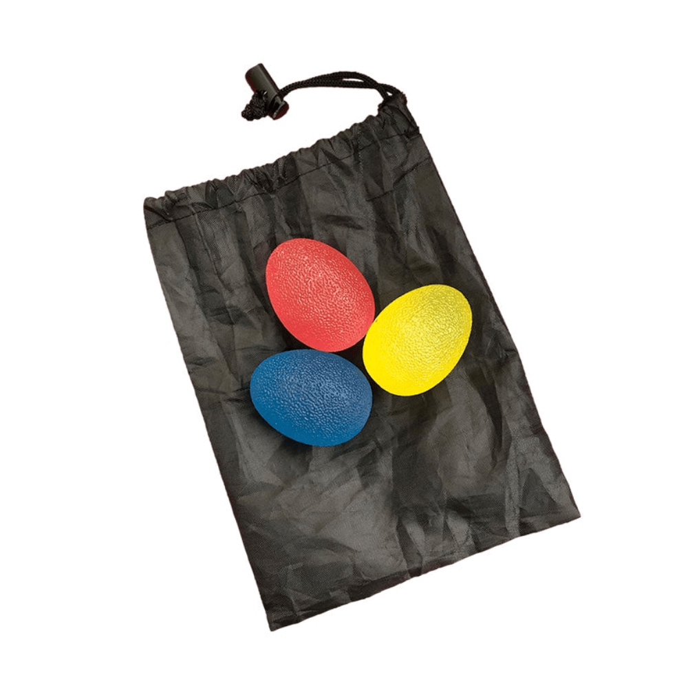 Designed to fit comfortably in the hand these sensory Elizabeth Richards - Hand Therapy Eggs come in three different strength levels.