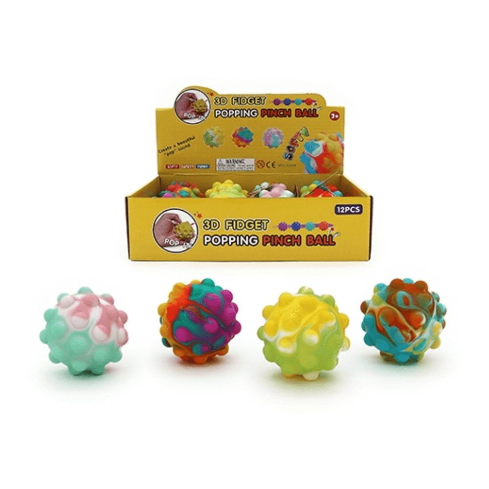 If you thought standard flat Pop It's were cool - wait til you play with the new Bubble Pop It Fidget Ball! Use it as a stress relief or as a fidget toy.