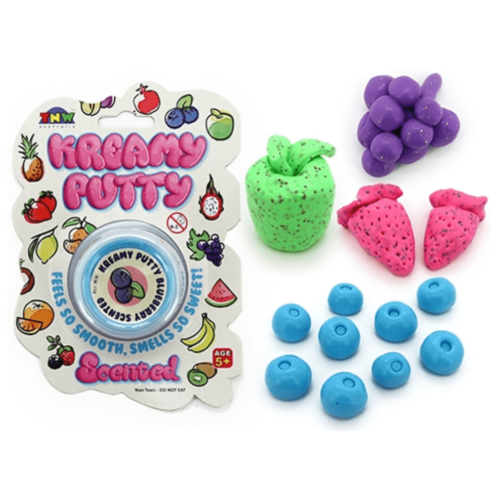 Add a bit of sparkle and sweet scent to your day with Kreamy Putty - Scented Glitter. Perfect for sensory seekers, fidgeters, and creative minds alike!