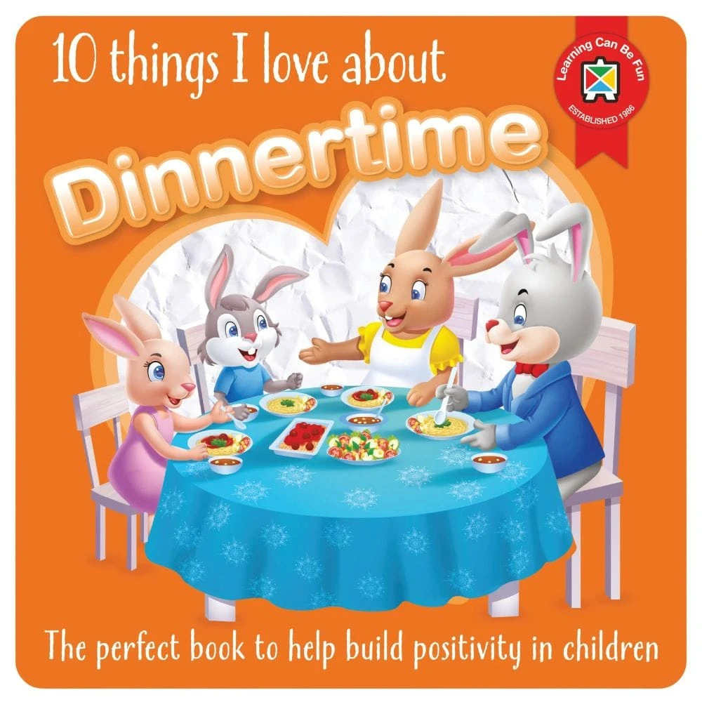 These simple-to-read books including 10 Things I Love About Dinnertime help parents, educators, guardians and children have meaningful discussions.