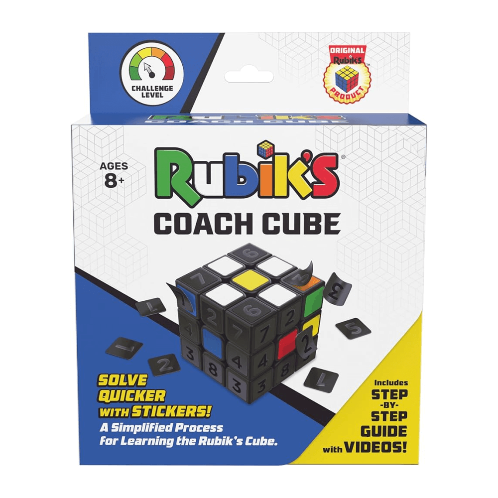This innovative Rubik's Coach Cube learning tool simplifies the process, making it easier for beginners to master the classic 3x3 Rubik’s Cube.