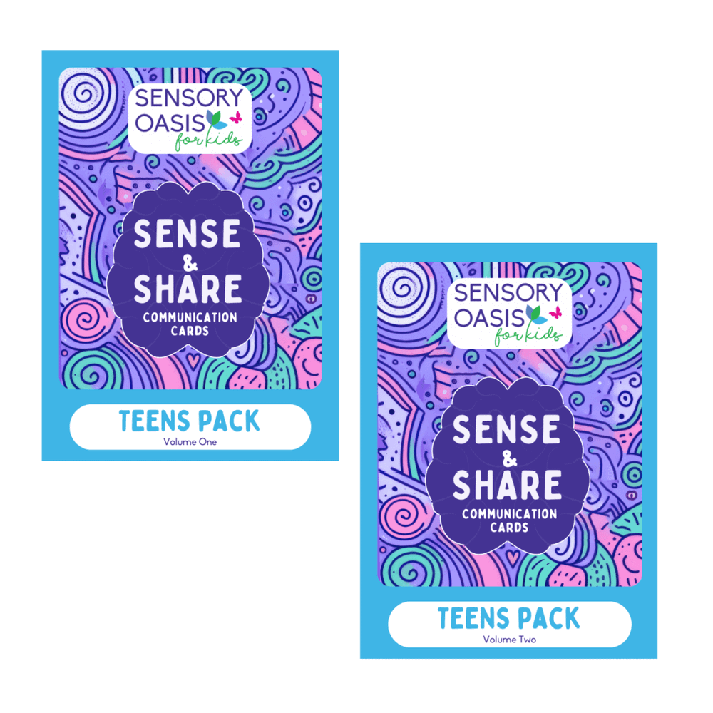 Welcome to the Sense & Share Communication Cards - Teens Pack! Our goal is to help teens open up, share their thoughts, and engage in meaningful conversations.
