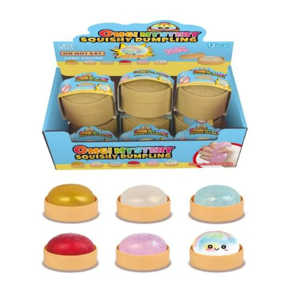 Each Squishy Holographic Mystery Dumpling features a soft, squishy texture that's satisfying to squeeze, squash and fidget with. Lucky collectors may discover the rare rainbow holographic dumpling!