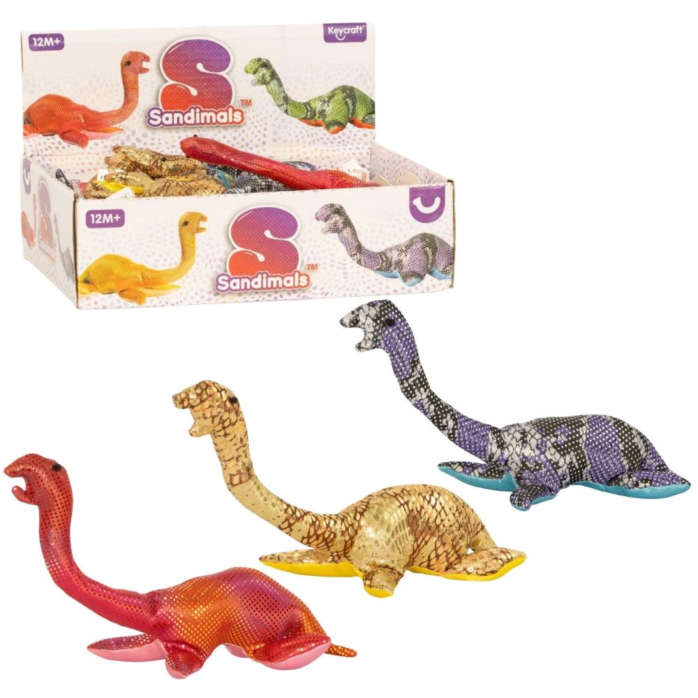 Sandimals Dinos are colourful mini weighted dinosaurs filled with sand for satisfying tactile and weighted sensory input. Soft, floppy and fun to fidget with.