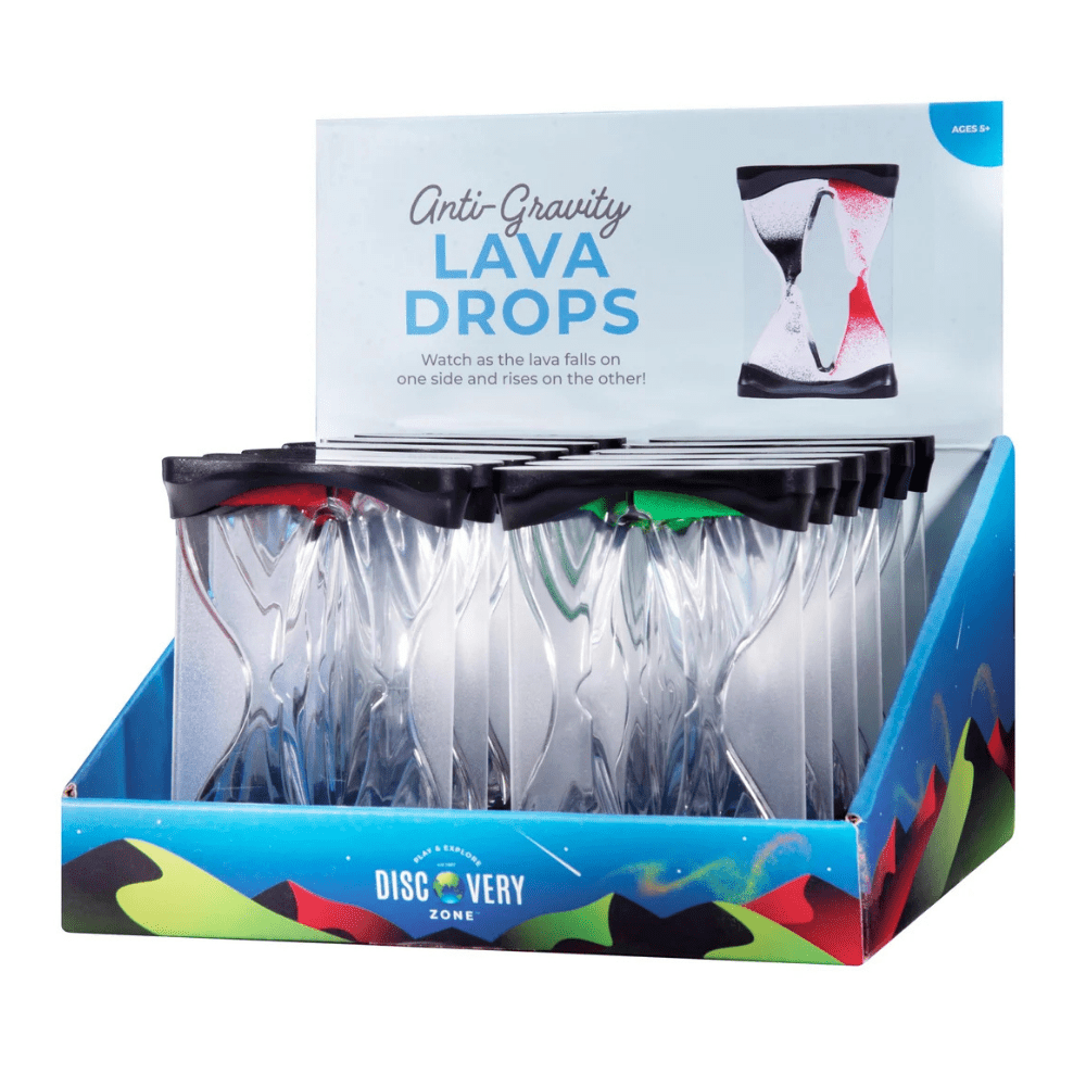 Watch colourful droplets rise and fall with Anti-Gravity Lava Drops. A mesmerising liquid motion sensory timer for visual stimulation and quiet sensory play.