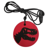 Jellystone Dinosaur Necklace - Red is a reliable and comforting friend your child can chew on when big emotions threaten to cloud their day.