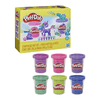 Playdoh Sparkle - Pack of Six includes six colours of shiny, twinkly Sparkle Compound and two cutters to make flowers, gems or other beauties.