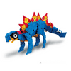 Explore the Dinosaur World with the LaQ Dinosaur World Stegosaurus set which includes six different dinosaur models to build.