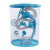 3D Labyrinth Ball Maze Blue involves twisting, turning & tilting in various directions to guide a small metal ball through the 3D platforms.
