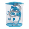3D Labyrinth Ball Maze Blue involves twisting, turning & tilting in various directions to guide a small metal ball through the 3D platforms.