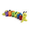 This cute brightly coloured Dress-A-Pillar caterpillar teaches kids how to tie shoes, use a buckle, snaps, zipper and more.