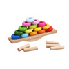 The Balance Stacking Game is a one-of-a-kind "stack and sort" rocker that provides a delightful mix of enjoyment and challenges for your child.
