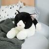 Weighted Lying Cat Black & White 60cm
