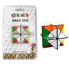 Rubik's Magic Star can be rotated and folded from any direction and angle, to transform into a myriad of geometric shapes.