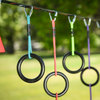 Slackers - Ninja Rings Set of 2 are easy to grab and a perfect starter obstacle for the kids’ Ninjaline and obstacle course!
