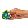 The durable Flexygon Fidget fits perfectly in the palm of your hand & rolls endlessly through your fingers. A colourful flexible hexaflexagon-shaped fidget toy.