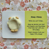 Each Little Joys Worry Stone - Sleep Sheep is hand crafted by Amelie who is hoping to make a positive difference to people with mental health challenges.