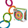 Fat Brain - Tinker Rings are magnets, arranged no matter which sides are facing up, they'll always connect and stack perfectly!