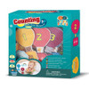 The chunky foam Bath Time Stickers - Counting can be stuck to the bath tub when they're wet, or float on the surface of the water.