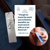 Calm Strips - Carry Tag Rectangle is made of a high-quality stainless steel. Perfectly sized to fit your Calm Strips! You can place Calm Strips on either side.