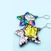 Get your hands on the stylish Sequin Star Keychain today. Add some glam to your keys or bags with this sparkling accessory. Perfect for any fashionista!