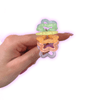 Dinky Things Fidgets - Twinkle Twist is a beautiful pastel rainbow of sparkly glittery hollow star shaped beads that make a lovely tinkly sound as you fidget.