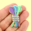 Wear this little Jubly-Umph - Never Enough Spoons Lapel Pin to let the world know that some days are better than others and sometimes there are never quite enough spoons.