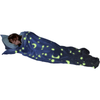 This Glow In The Dark Galaxy Blanket glows brightly at night time. Made of a lovely soft plush material, you can snuggle under the blanket day or night.