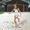 Prepare for fun with Goofy Foot Hopscotch! This set includes 10 rings & 10 connectors, allowing you to arrange the rings to create your own unique tracks.