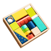 The Explore and Discover Sensory Blocks offer a diverse and multisensory learning experience by combining various shapes, textures, and sensory elements.