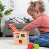 Take Along Shape Sorter is a classic and engaging educational toy designed to help children develop their fine motor skills, visual-spatial skills, and shape recognition.